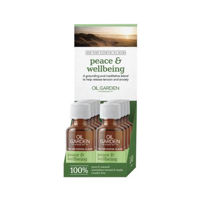 Oil Garden Essential Oil Blend Peace & Wellbeing 25ml x 8 Display